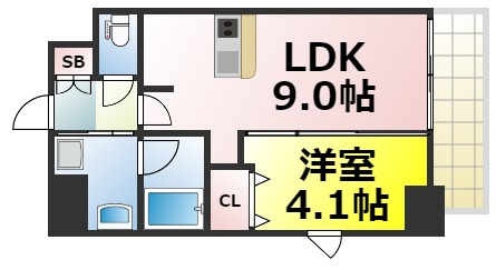 【間取り】 | gm難波ウエストD.C. 仲介手数料無料