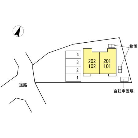 メゾン キャルムの区画図