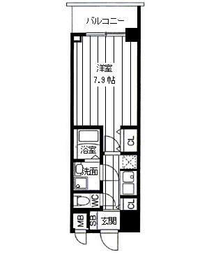 【間取り】 | ウィルテラスなんば南