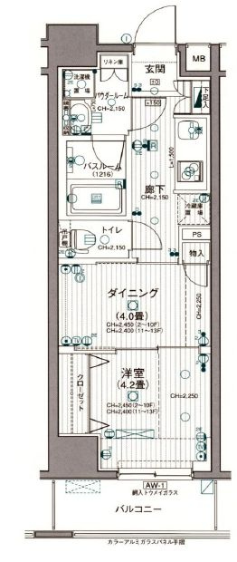 日神デュオステージ浅草三筋の間取り