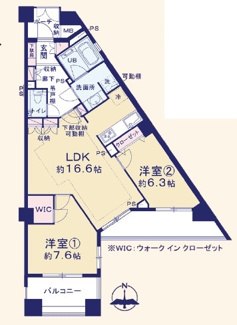 【間取り】 | クレッセント国立ディアナプレイス　仲介手数料半額！