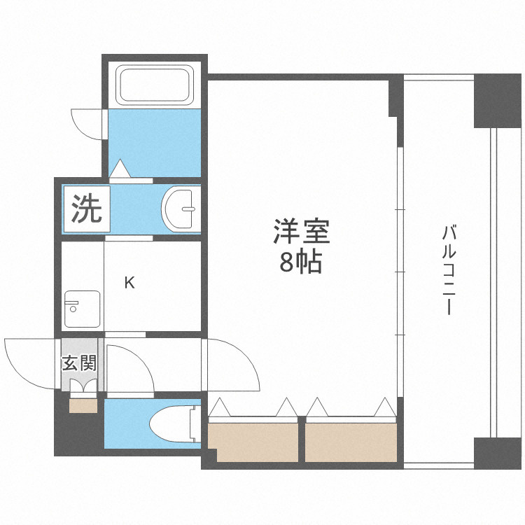 コスモリード谷町六丁目（旧名称：ドゥーエ谷町）の間取り
