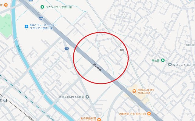 日光ハイツ加古川壱番館　　　山陽電鉄「浜の宮駅」徒歩13分の地図