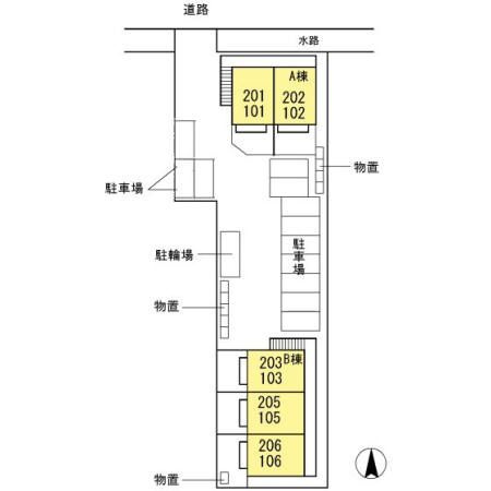 ビアージュ　Ａの区画図