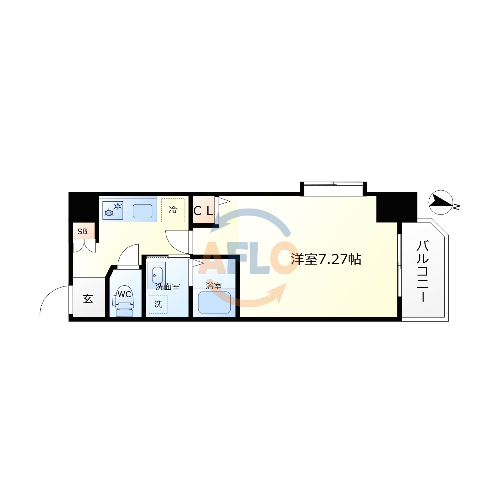 ALZA京町堀の間取り|ALZA京町堀　間取り