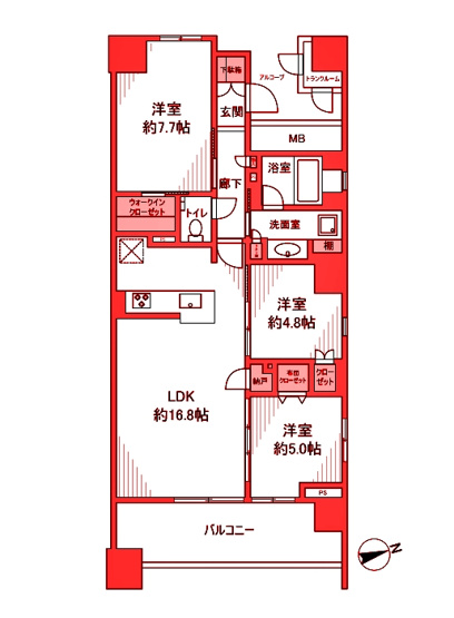 【間取り】 | プラウドシティ日吉レジデンスⅢ棟
