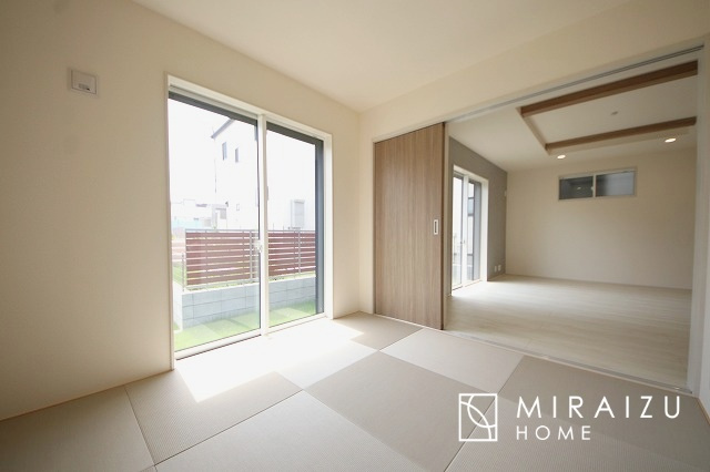 【和室】 | 建物完成につき、実際のお部屋をごゆっくりご見学いただけます。お休みの日にご家族で見学はいかがでしょう。