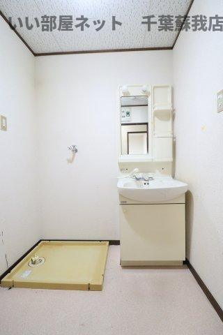 レイダースⅠの洗面所|広い洗面スペース
