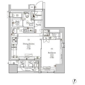 【間取り】 | ＢＰＲレジデンス神田富山町