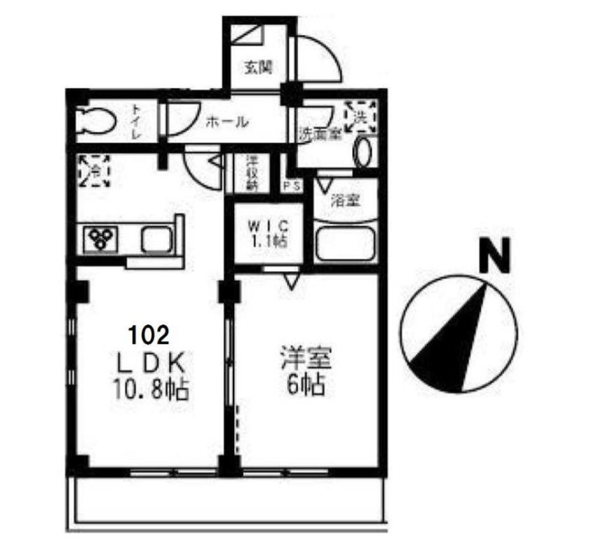 シェモア西の間取り