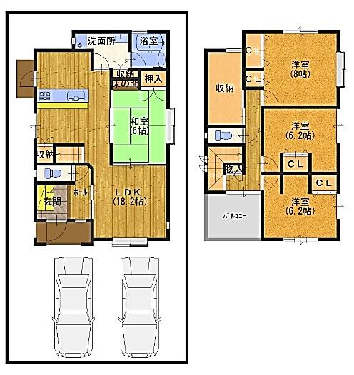 明石市二見町西二見駅前3丁目　中古戸建の間取り|4LDKです。