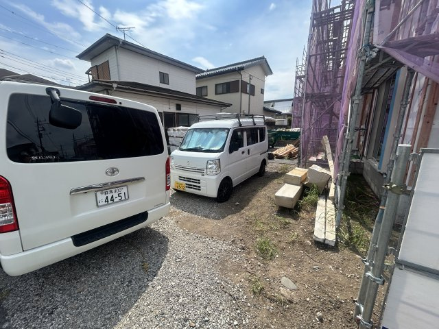 新築　高崎市中豊岡町第５　Livele Garden.S　3号棟の駐車場|現地写真　駐車スペースは2台分可能です！

