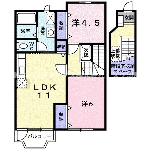 アルベール　ヴィラⅡの間取り