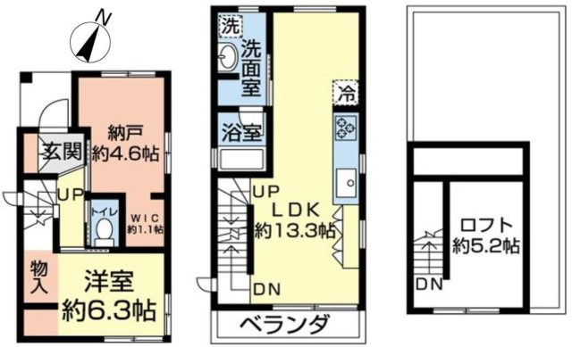 【築浅中古戸建】富士見市渡戸3丁目の間取り