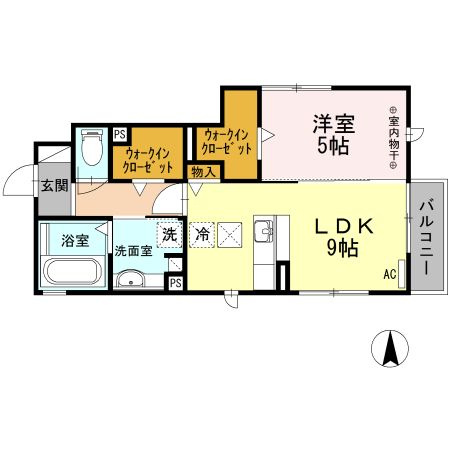 エスペランサ　Ⅰの間取り