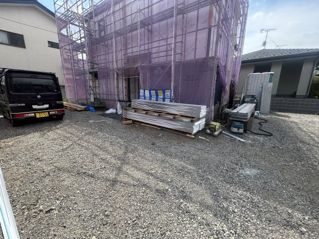新築　高崎市中豊岡町第５　Livele Garden.S　4号棟の駐車場|現地写真　駐車スペースは2台分可能です！
