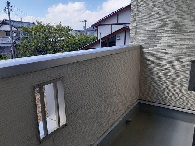 ミューセブンのバルコニー