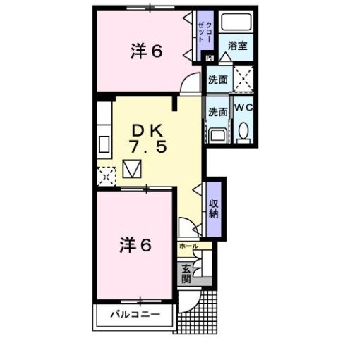 エステート・Ａ　Ⅱの間取り