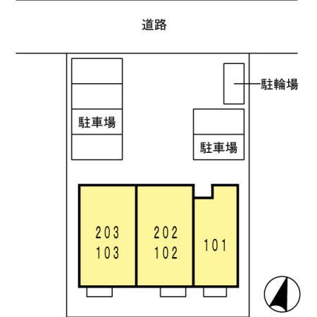 プランドール鳴尾の区画図