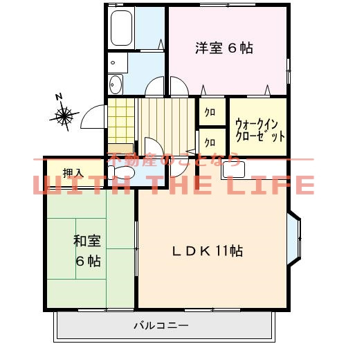 レジデンス国分II【10,000円キャッシュバック対象物件】の間取り|間取り図です