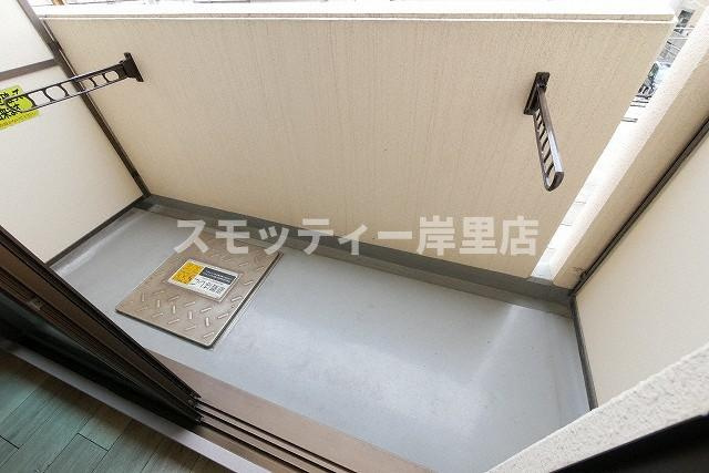 アルファ帝塚山のバルコニー
