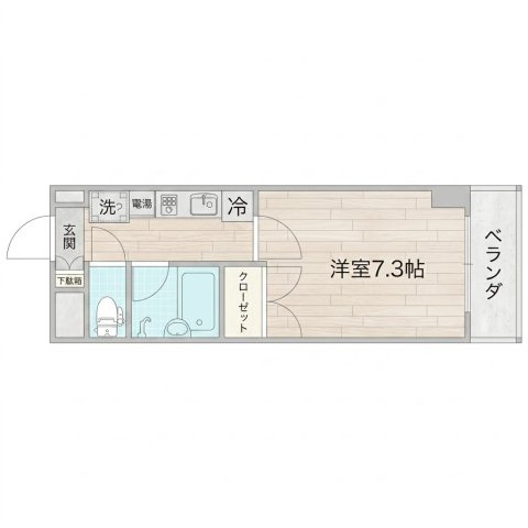 アルファ帝塚山の間取り