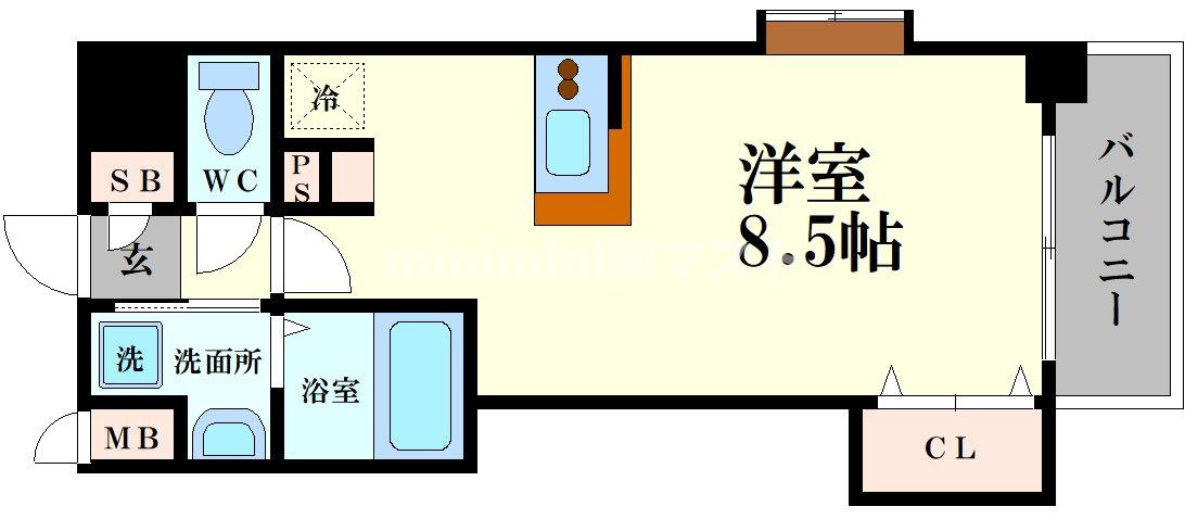 ラグゼ江戸堀の間取り