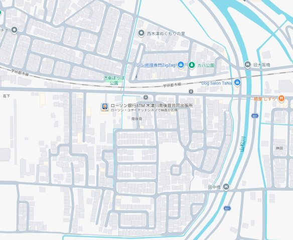 ★木津川市木津南後背　第1期　新築一戸建ての地図