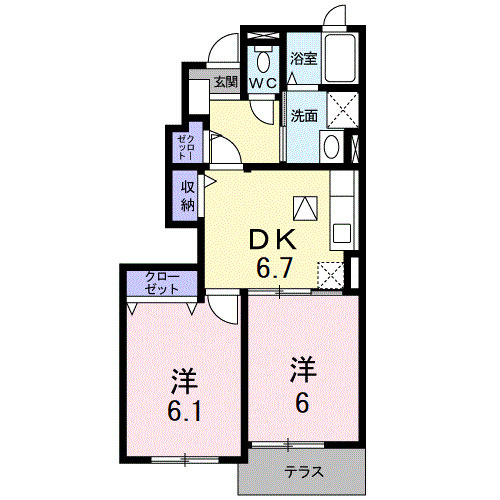 プリムラ　Ａの間取り