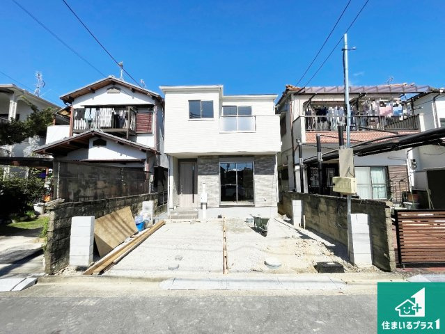木津川市木津南後背　第1期　新築一戸建ての外観|周辺は落ち着いた街並みの住宅地！子育てがしやすい住環境です！まだ未完成ですが、現地でしかわからない事もございます。是非一度ご覧ください。