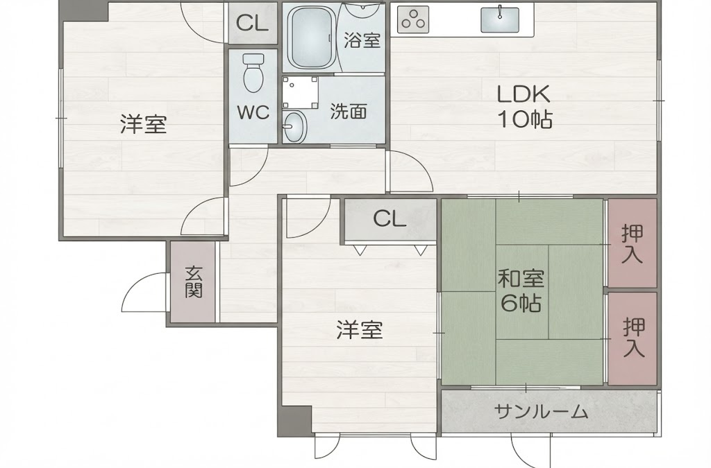 エムテック北島の間取り