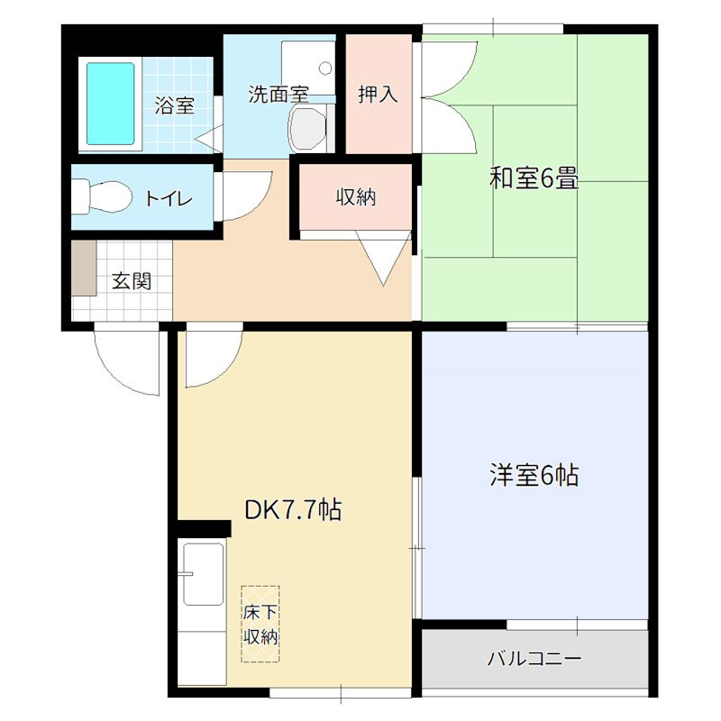 アド・ザックス本町5番館の間取り