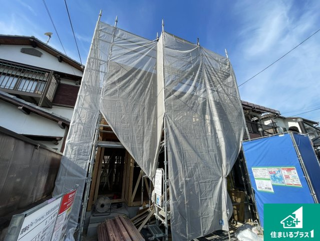 木津川市木津南後背　第1期　新築一戸建ての外観|現在建築中！落ち着いた街並みで新生活を始めることが出来そう！周辺の物件も併せてご紹介させて頂きます！