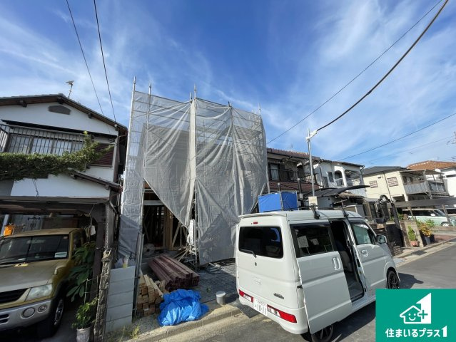 木津川市木津南後背　第1期　新築一戸建ての外観|現在の進捗状況です！順調に作業進行中、完成が待ち遠しいです！詳細の間取り等、お気軽にお問い合わせください！
