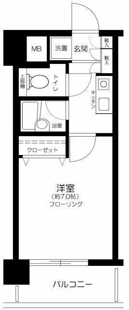墨田区錦糸１丁目の賃貸マンションの間取り