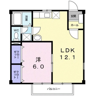 【間取り】 | メゾンルピナスＡ