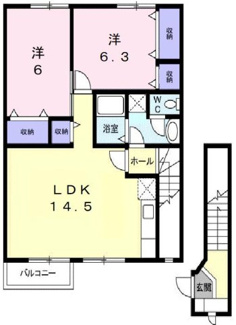 【間取り】 | トゥルー　スマイルＢ