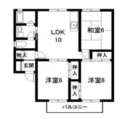 ファミールＫの間取り