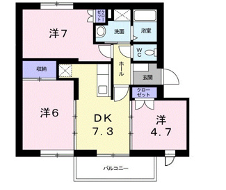 【間取り】 | シャルム中野Ｂ
