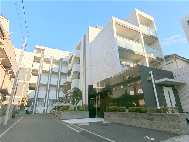 ヴォーガコルテ大森北の外観|2013年10月築　RC鉄筋コンクリート造地上5階建て1K～1LDK総戸数43戸の
分譲賃貸マンション　東京都大田区大森北3丁目　京急本線平和島駅と大森海岸駅、JR京浜東北線大森駅も徒歩圏内