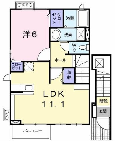 【間取り】 | ジュネスＡ