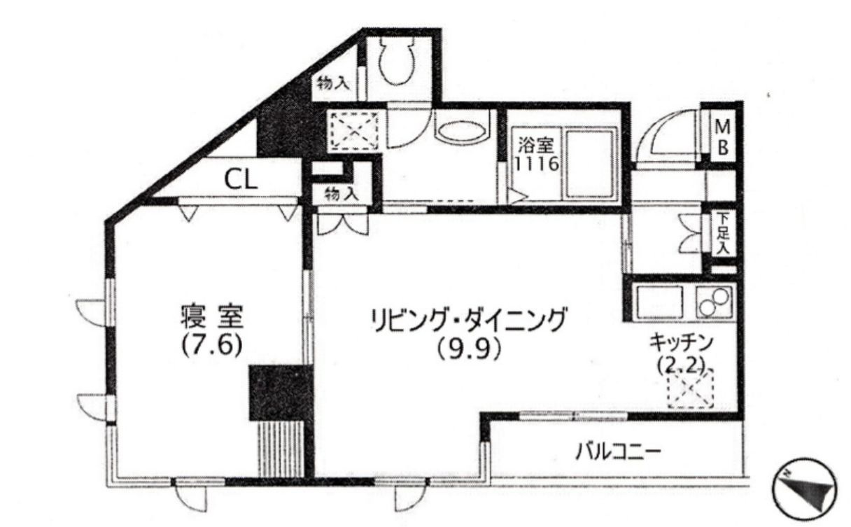 バレンティア赤羽の間取り