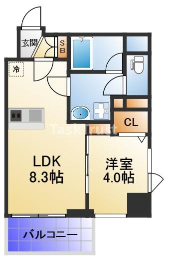【間取り】 | ブエナビスタ梅田イースト