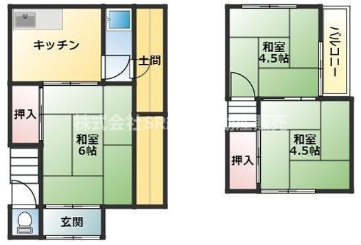 大蓮東5丁目中古戸建の間取り|お風呂・トイレ別、収納豊富、バルコニー付き、収納豊富、システムキッチンなどお部屋探しの条件が満たされており、万が一退去されても新しく借主様が見つかりやすいかと思います！