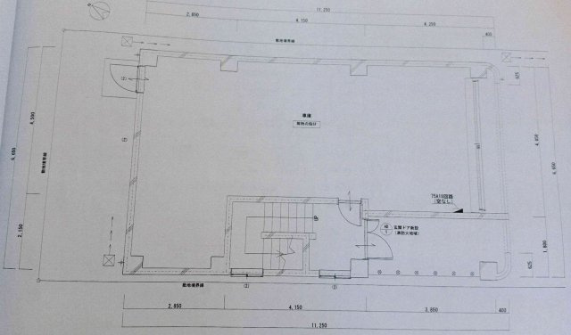 深江本町１丁目倉庫・駐車場の間取り|L字型の倉庫です。
