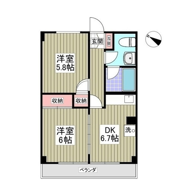 千代田マンションの間取り