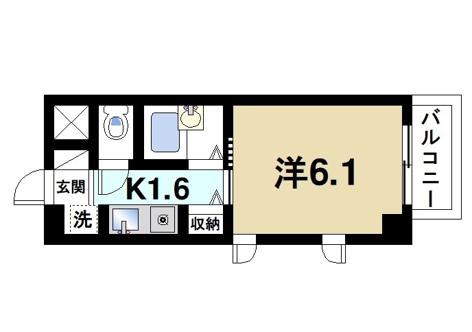 オーキッドあやめ池の間取り|通風良好で換気がしやすい間取りです