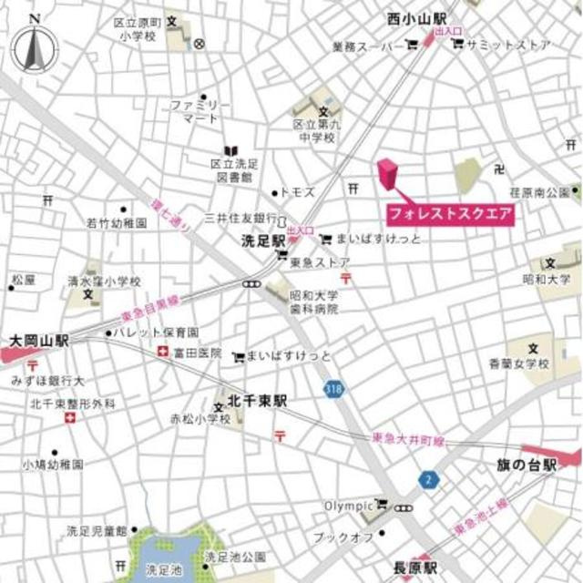 フォレストスクエアの地図