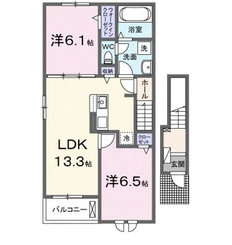 ベル　ヴィラージュ　Ａの間取り