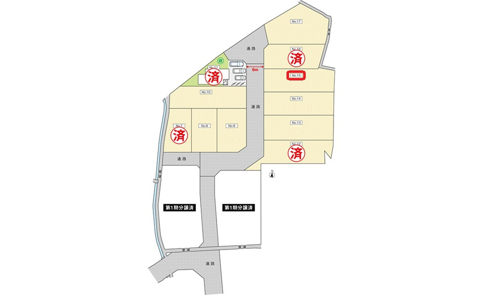 広島市安佐南区八木９丁目の土地図|ＮＯ15
